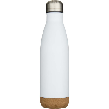 Logo trade business gift photo of: Cove 500 ml double wall vacuum insulated stainless steel water bottle with cork details