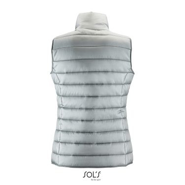 Logo trade promotional merchandise image of: WAVE WOMEN BODYWARMER 180g