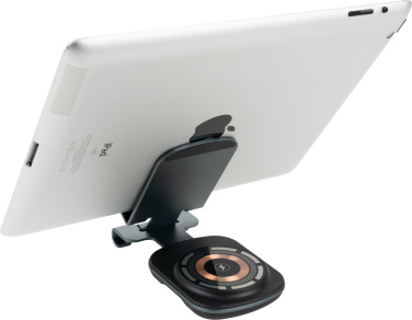 Logo trade corporate gifts image of: Phone holder with wireless charger