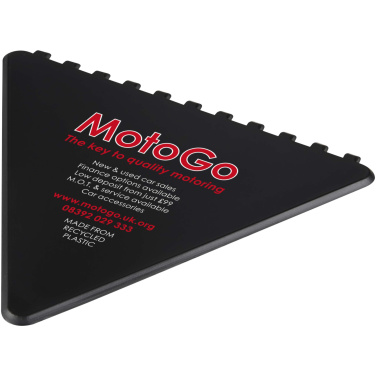 Logo trade promotional merchandise photo of: Frosty triangular recycled plastic ice scraper