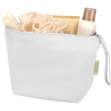 Logo trade promotional products picture of: Odisha 180 g/m² OCS organic large accessory pouch 3L