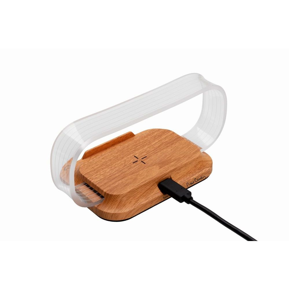 Logo trade promotional merchandise photo of: Phone stand with wireless charger JEROME Pierre Cardin