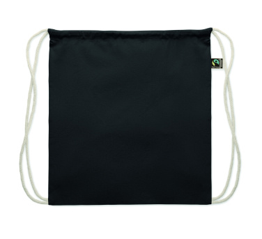 Logotrade promotional items photo of: Drawstring bag Fairtrade 180gr
