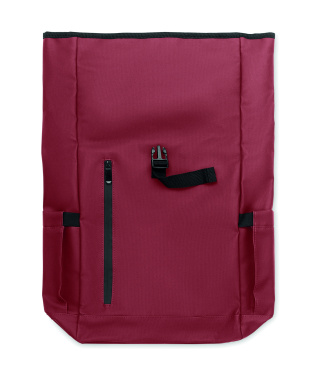 Logotrade promotional giveaway picture of: Rolltop laptop rucksack 600D