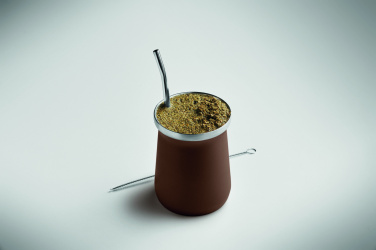 Logo trade business gifts image of: Yerba mate tea cup