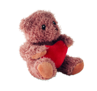 Logo trade promotional merchandise image of: Teddy bear plush with heart