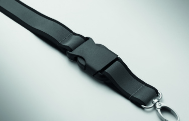 Logo trade promotional merchandise image of: Reflective RPET lanyard