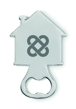 Logotrade promotional item picture of: House shape bottle opener