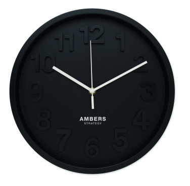 Logo trade promotional gift photo of: Wall clock in PP
