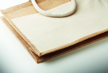 Logo trade promotional gifts image of: Jute shopping bag