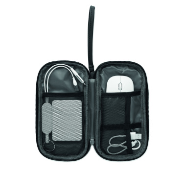 Logo trade promotional gifts picture of: Tech organiser pouch 600D RPET