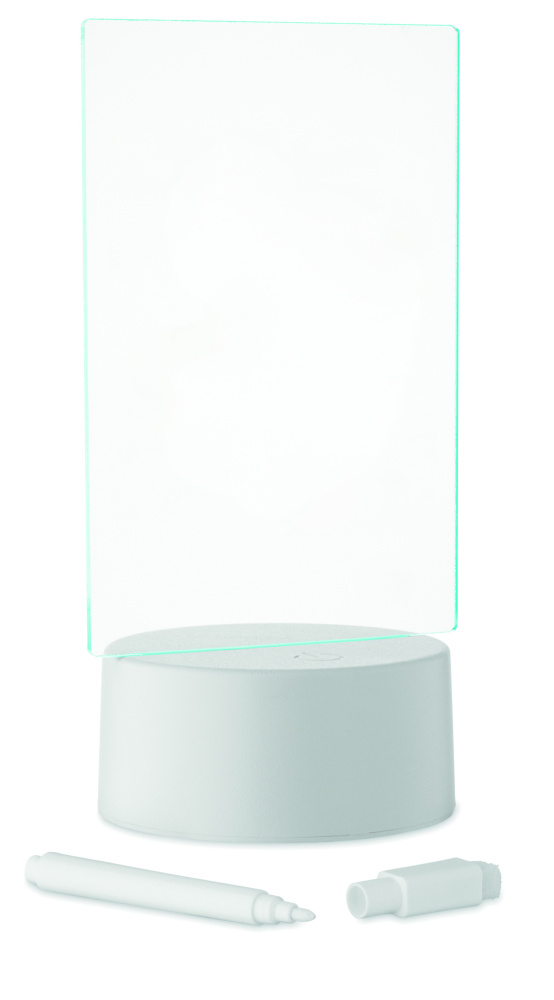 Logo trade promotional giveaway photo of: Light-up LED memo board