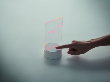 Logo trade promotional gifts image of: Light-up LED memo board