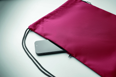 Logotrade business gift image of: Drawstring bag in 420D RPET