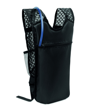 Logo trade promotional giveaways image of: Sports backpack 420D PU