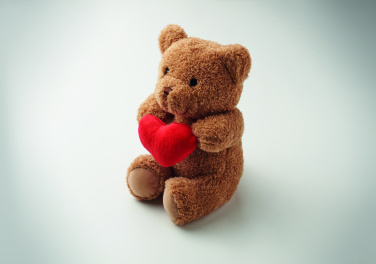 Logotrade promotional gift image of: Teddy bear with heart 23cm