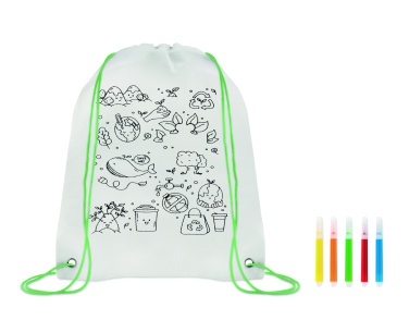 Logotrade promotional merchandise image of: Non woven kids bag with pens