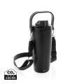 Avira Ayala RCS re-steel duosip lockable crossbody tumbler, black