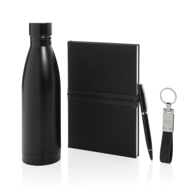 Logo trade corporate gift photo of: Swiss Peak RCS deluxe business gift set w/ water bottle