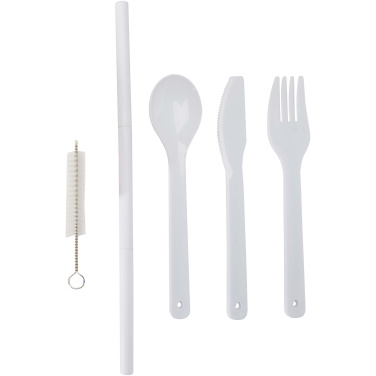 Logotrade promotional merchandise image of: Runa cutlery set with bamboo lid