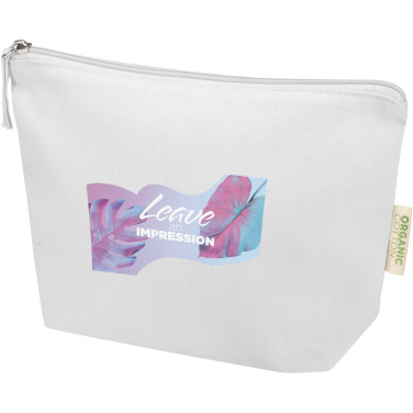 Logotrade promotional merchandise photo of: Odisha 180 g/m² OCS organic toiletry bag 1L