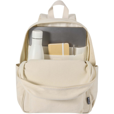 Logo trade promotional products image of: Recanvas 15.6” GRS recycled city backpack 16L