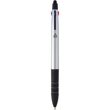 Logo trade promotional gifts image of: Trine 3-ink RCS recycled ballpoint pen with stylus