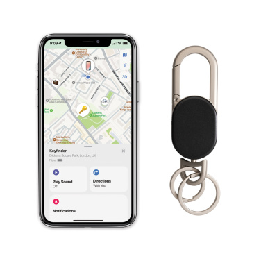 Logo trade promotional product photo of: Keyfinder Dual keychain with worldwide locating