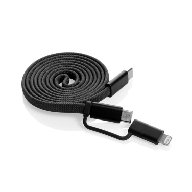 Logo trade promotional giveaways picture of: Arc RCS recycled Ultra-thin 60W 2 in 1 magnetic cable