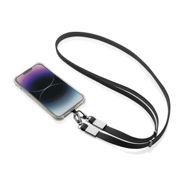 Logotrade promotional products photo of: Nivo RCS recycled PET Crossbody lanyard