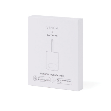 Logo trade promotional product photo of: VINGA Baltimore RCS Luggage Tag With Finder Dual