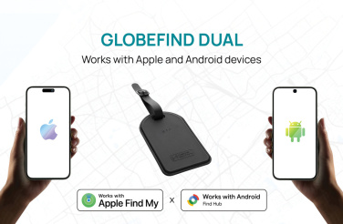 Logo trade promotional product photo of: Globefind Dual RCS luggage tag with worldwide locating