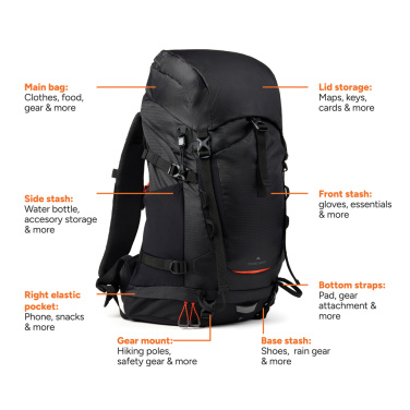 Logotrade business gift image of: Nordic Drift Trail RCS backpack 33L
