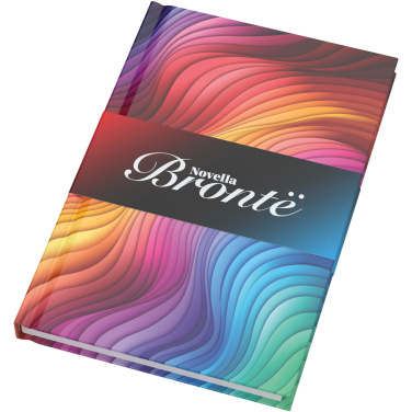 Logotrade promotional giveaways photo of: Novella Brontë A5 glossy hard cover notebook - 100 sheets