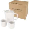 Suki teapot and cups set, White