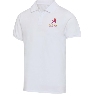 Logo trade business gift photo of: Beryl 220 g/m² short sleeve unisex OCS organic recycled polo