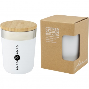 Logo trade reklaamkingid foto: Lagan 300 ml roostevabast terasest termostops bambusest kaanega