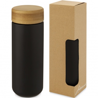 Logo trade firmakingituse pilt: Lumi 300 ml keraamiline termoskruus bambusest kaanega