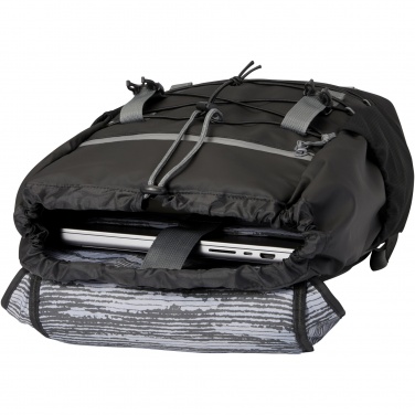 Logotrade reklaamtoote foto: Aqua 15,6" GRS taaskasutatud veekindel sülearvuti seljakott 23L