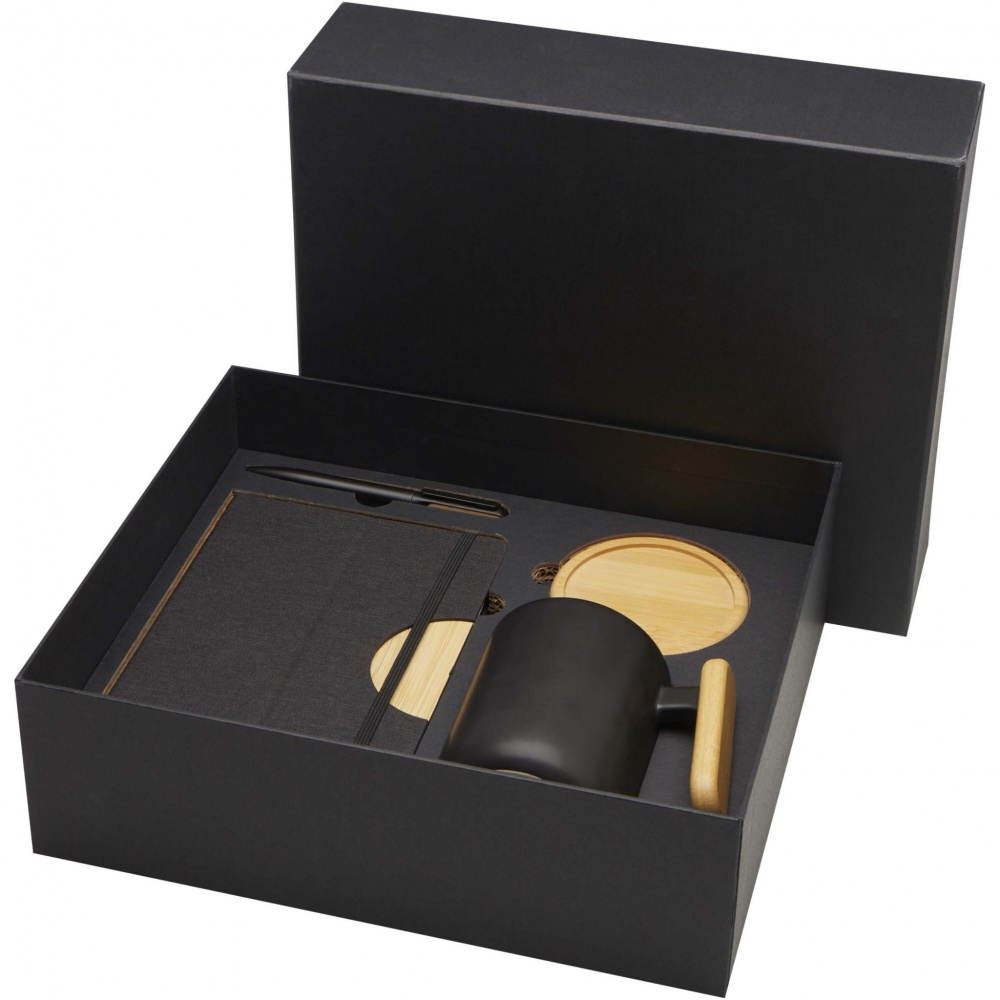 Logo trade firmakingituse pilt: Kinkekomplekt Laura A5 märkmiku, pastaka ja kruusiga