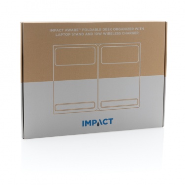 Logo trade reklaamkingituse pilt: Impact AWARE RPET Kokkupandav lauakorraldaja sülearvuti alusega