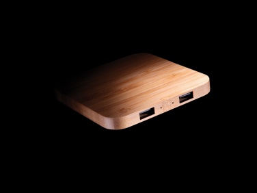 Logotrade ärikingitused pilt: Bambusest 5W juhtmevaba laadija USB-ga