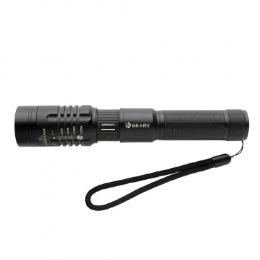 Logotrade reklaamtooted pilt: Gear X USB taaslaetav taskulamp