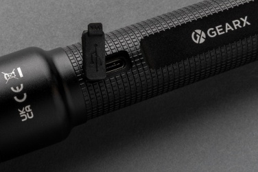 Logotrade reklaamtoote foto: Gear X RCS taaskasutatud alumiiniumist USB-taaslaetav suur taskulamp