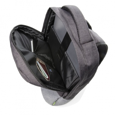 Logotrade firmakingi foto: Duo värviline RPET 15,6" RFID sülearvuti seljakott PVC-vaba