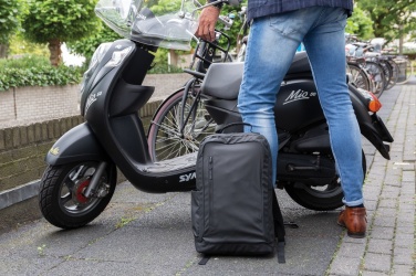 Logotrade firmakingituse foto: Moodne must 15,6-tolline sülearvuti seljakott PVC-vaba