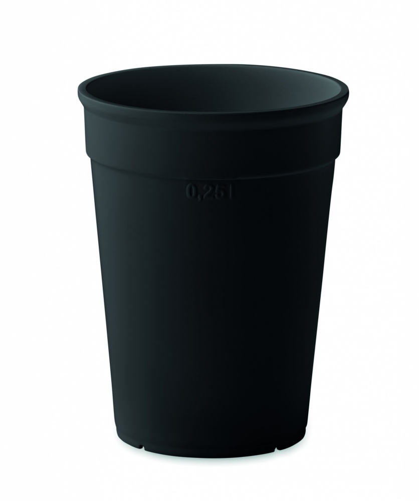 Logotrade reklaamtoote foto: Taaskasutatud plastikust tass, 250 ml