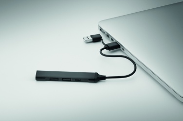 Logotrade meene foto: USB 4 pordiga jaotur 19 cm