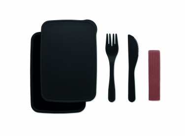 Logo trade reklaamtooted foto: Lõunakarp koos söögiriistadega