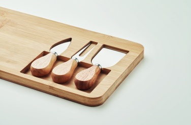 Logo trade reklaamkingi pilt: Bamboo Cheese lauakomplekt Leipzig